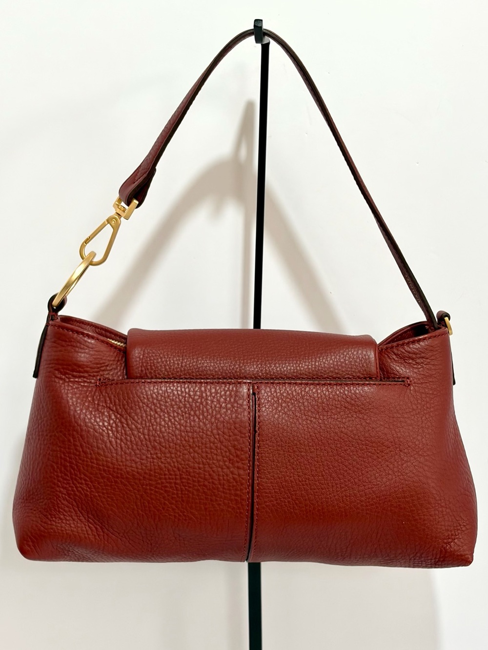 Hammitt VIP Satchel In Pomodoro Red/Brushed Gold/Hammered Rivets. Like 🆕 - Picture 2 of 16